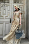 Mutedance 24 Spring/Summer Shell Sleeve Waist Dress MD-MD24SS15-KHAKI PM137